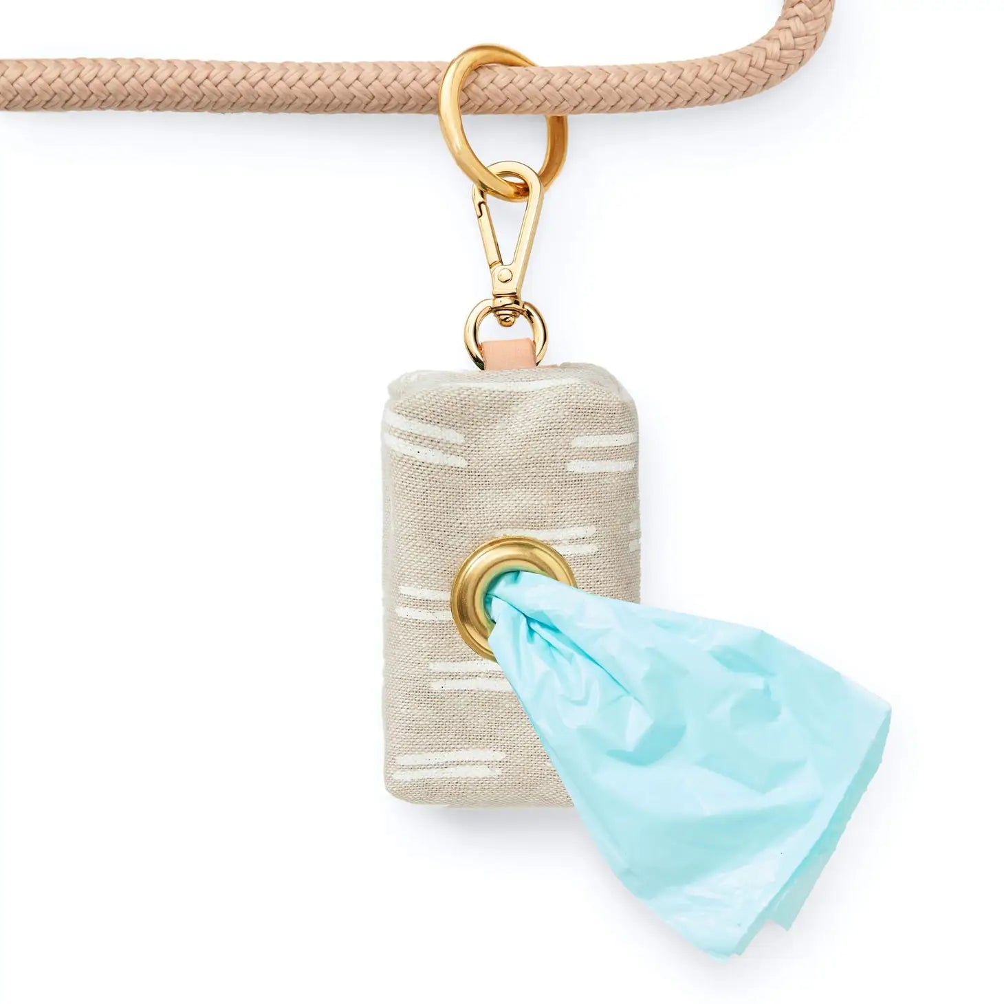 The Foggy Dog Flax Lines Waste Bag Holder-Gray