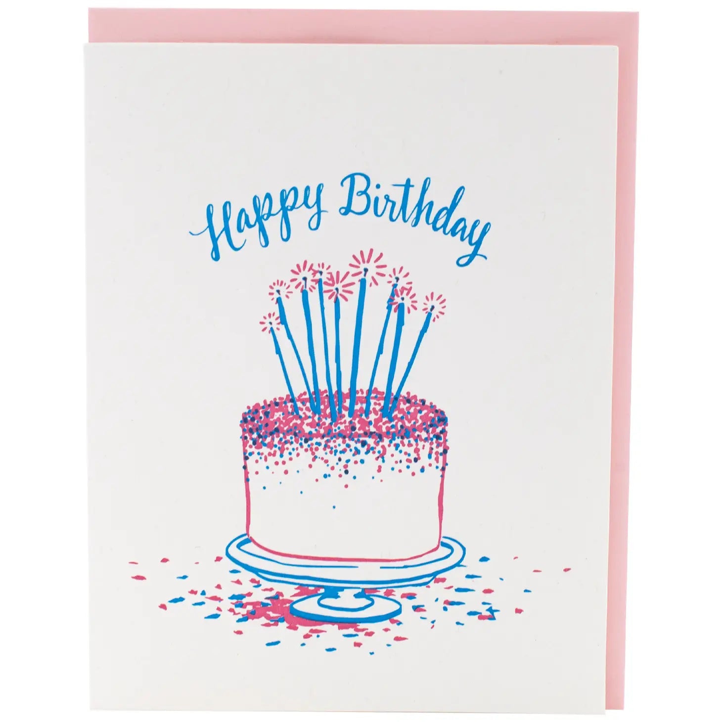 Smudge Ink - 'Funfetti Cake Birthday' Card