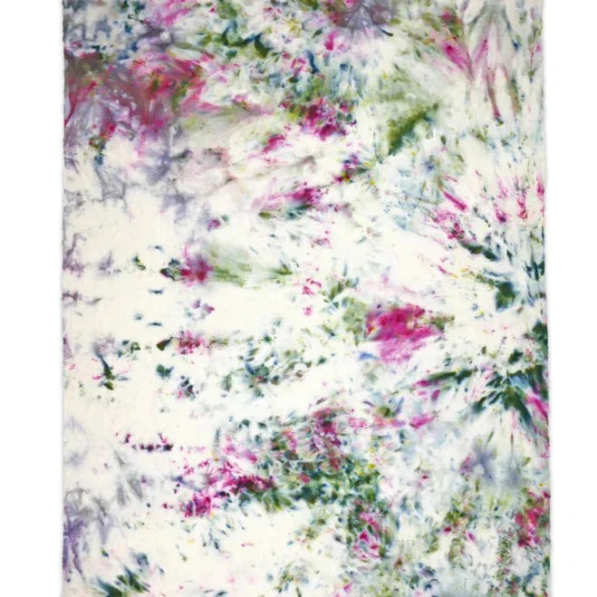 Raw Silk Beach Throw/Wrap - Garden Party