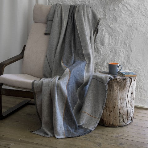 loom.ist - Wool Blended Throw - Gray 06AS