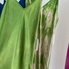 Marea - Dyed Silk Sheath - Jade Green