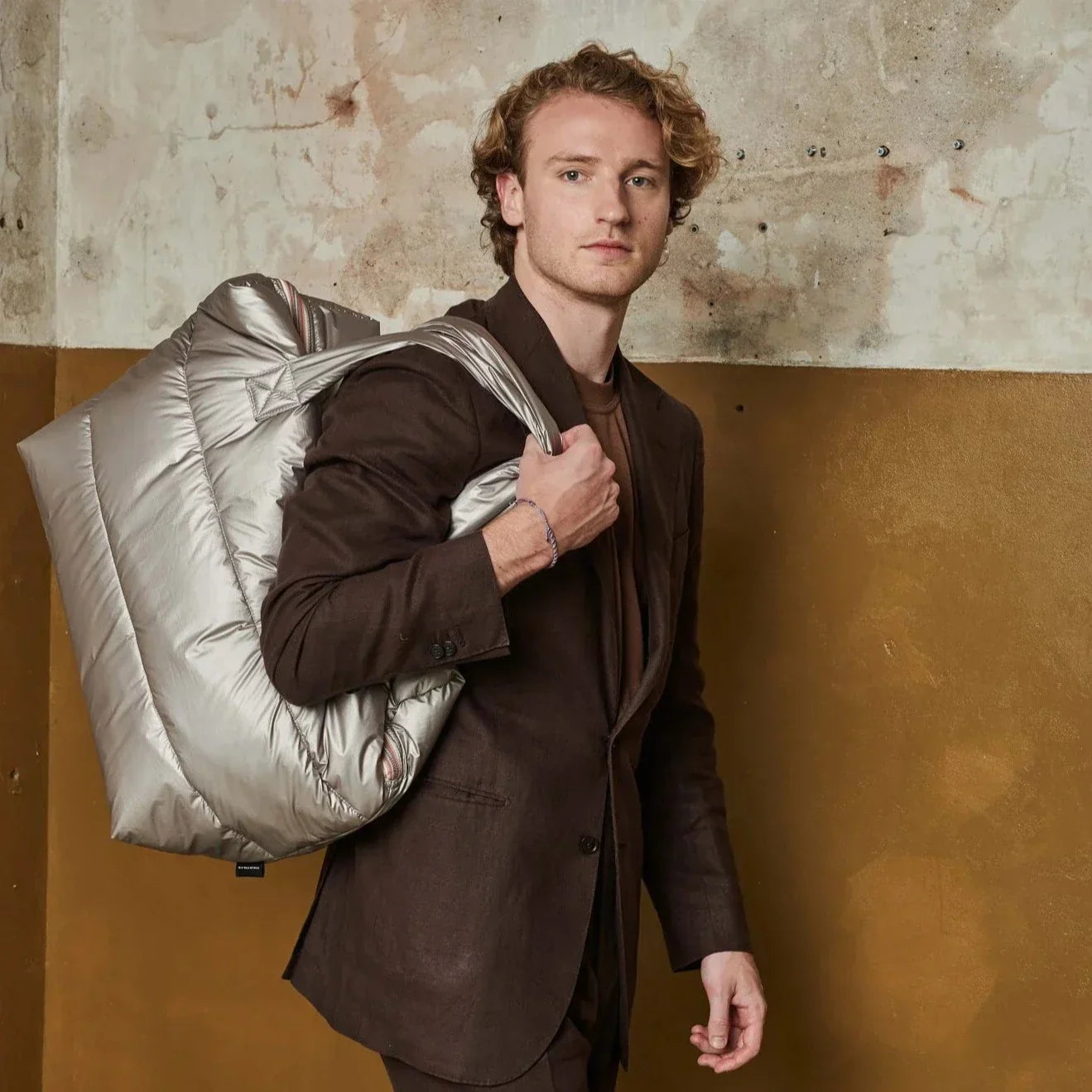 Tinne + Mia Camill Weekend Bag - Greige Gold