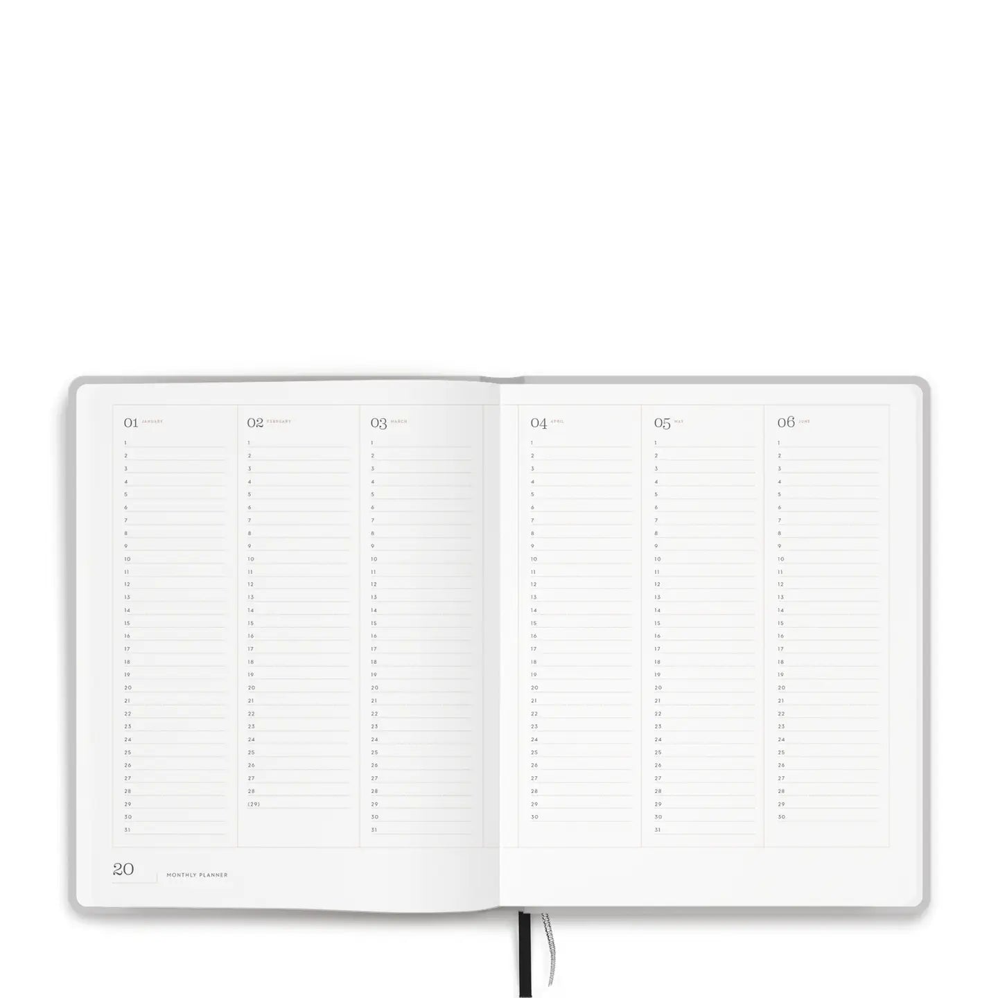 Tinne + Mia Dateless Planner - Sky Grey