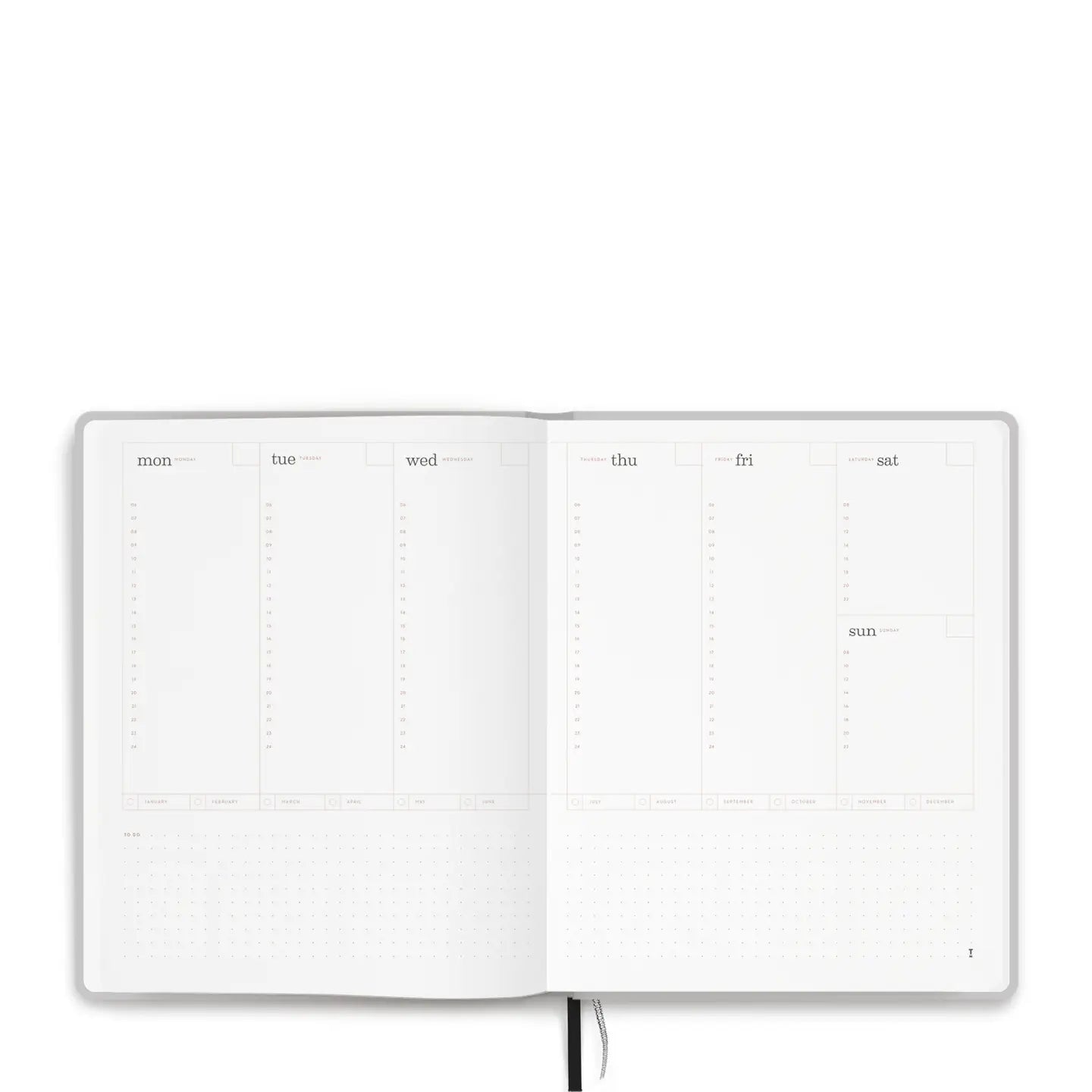 Tinne + Mia Dateless Planner - Sky Grey