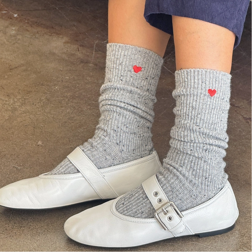 Embroidered Embroidered Snow Socks