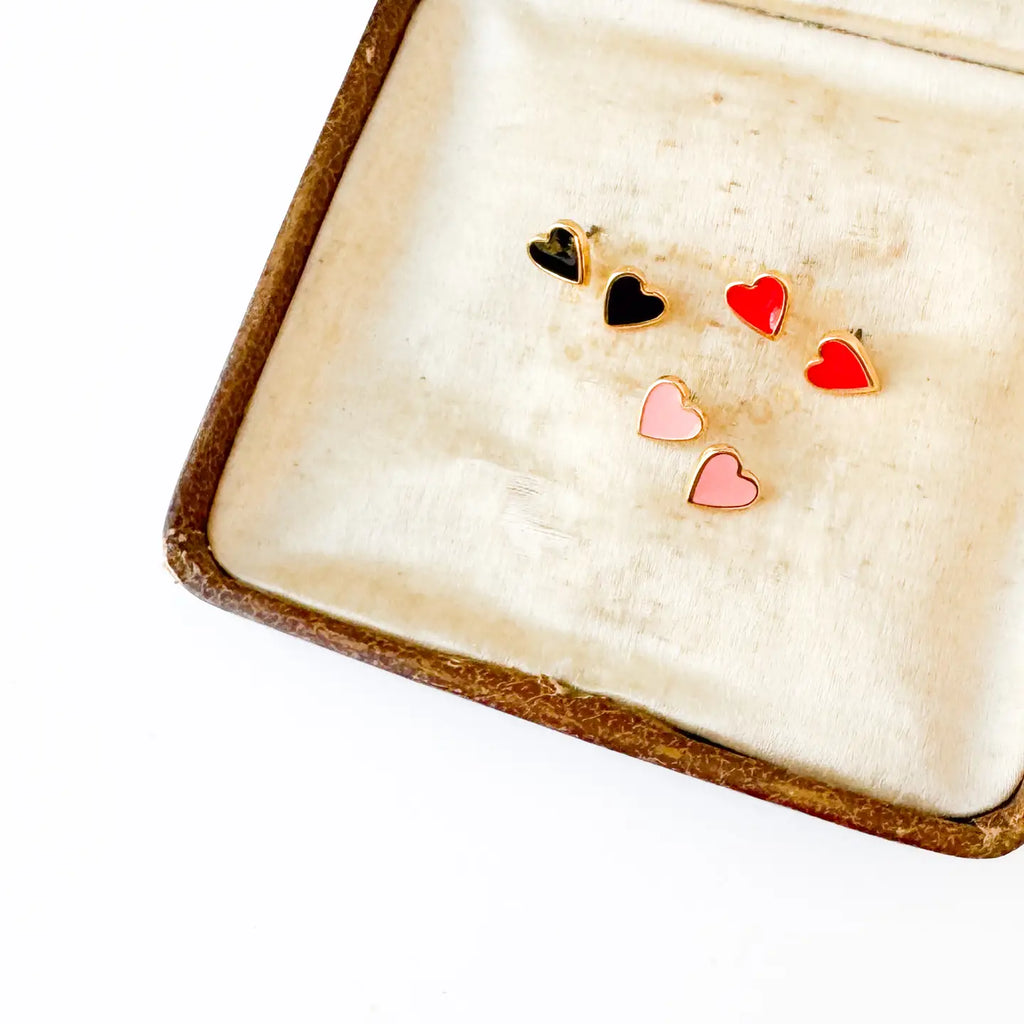 Tiny Heart Studs