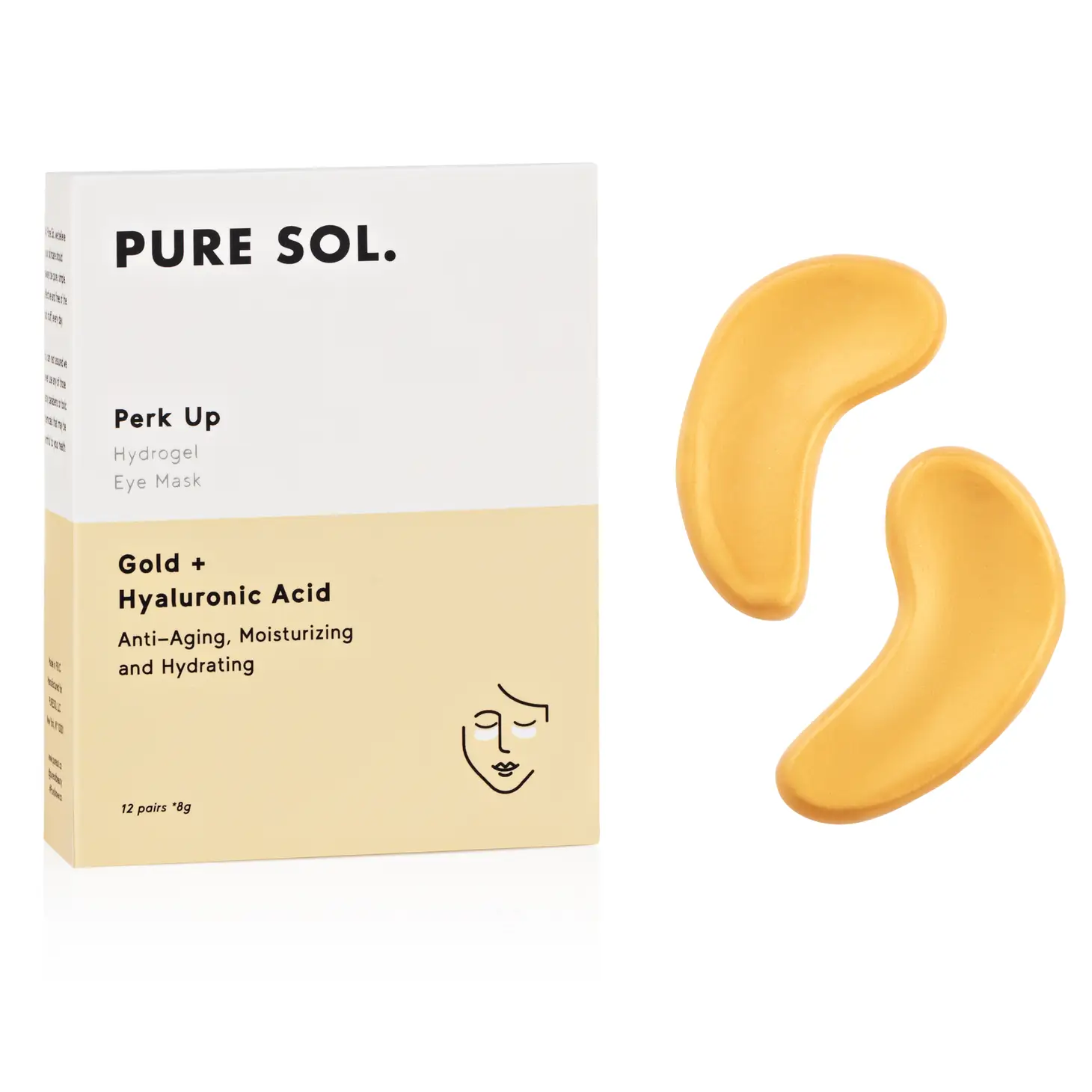 Pure Sol - Perk Up - Gold and Hyaluronic Acid Eye Mask