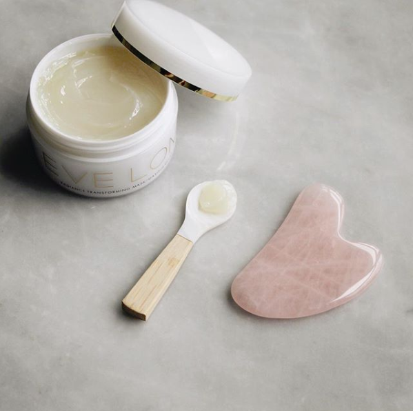 Mount Lai Rose Quartz Gua Sha Facial Lifting Tool