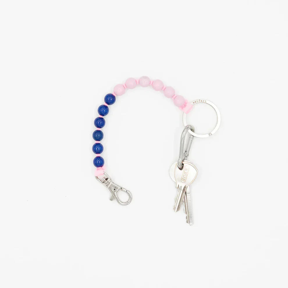 Perlen Short Keyholder - Rose Blue Duo