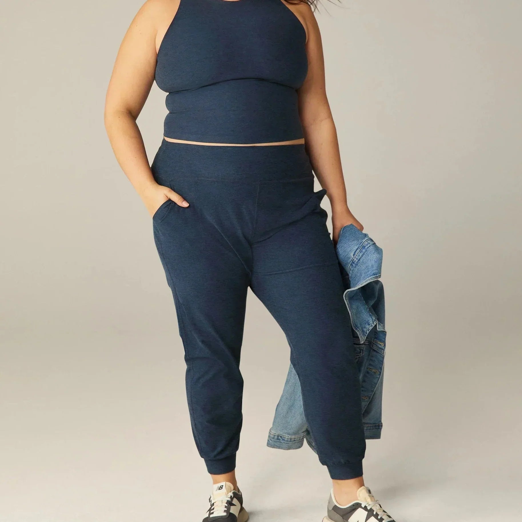 Spacedye Midi Jogger - Nocturnal Navy