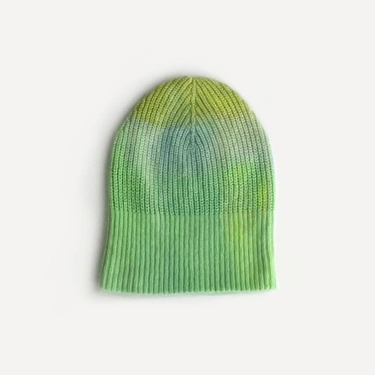 Cashmere Sunset Beanie - Fluoro Lime