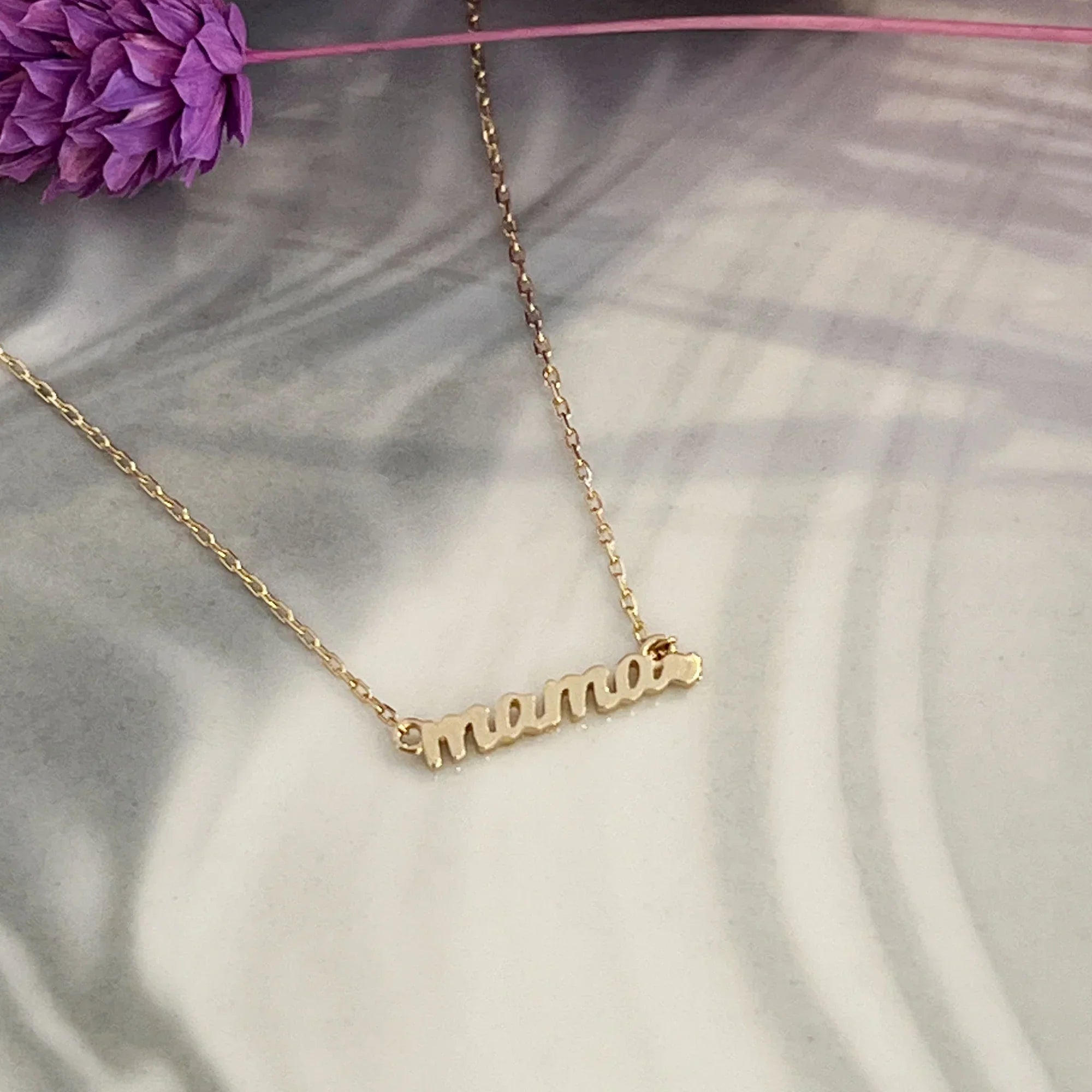 14kt Gold Love Mama Pendant