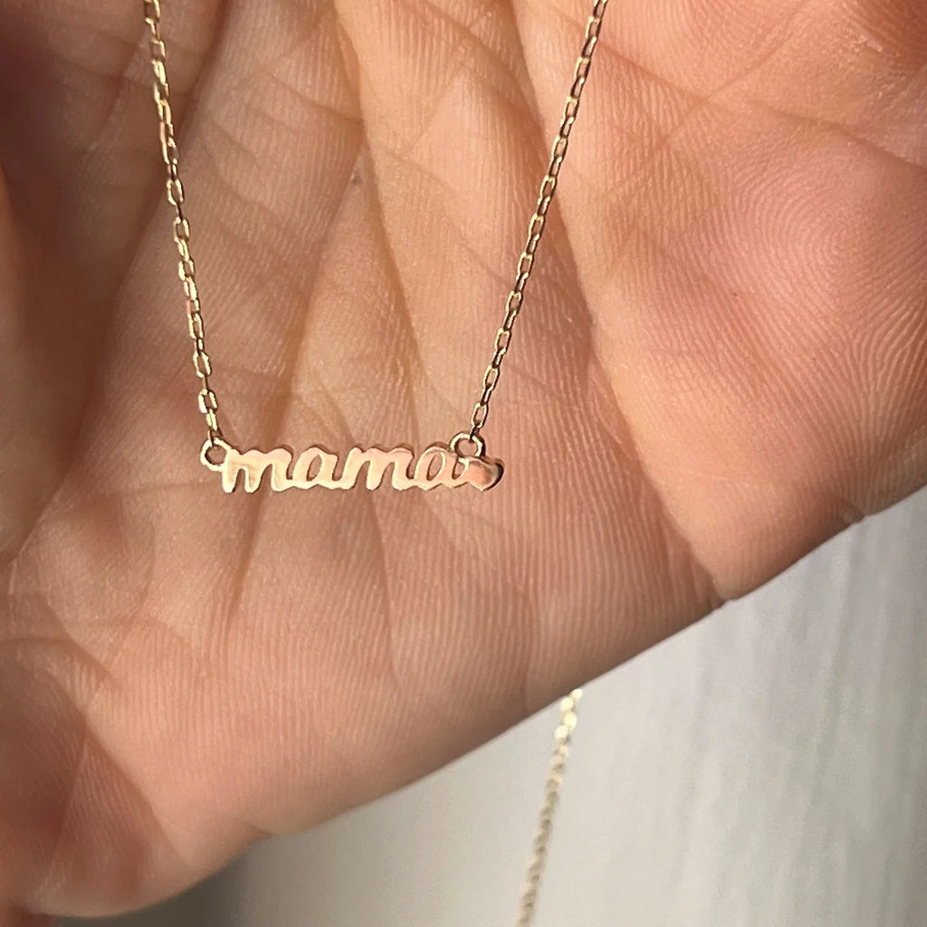 14kt Gold Love Mama Pendant