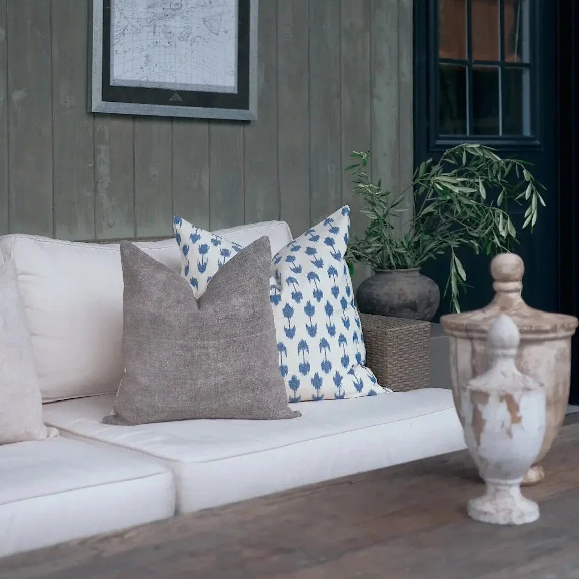 Soil to Studio MYRA - Handwoven Ikat Pillow