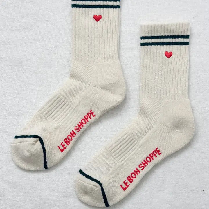 Embroidered Boyfriend Socks