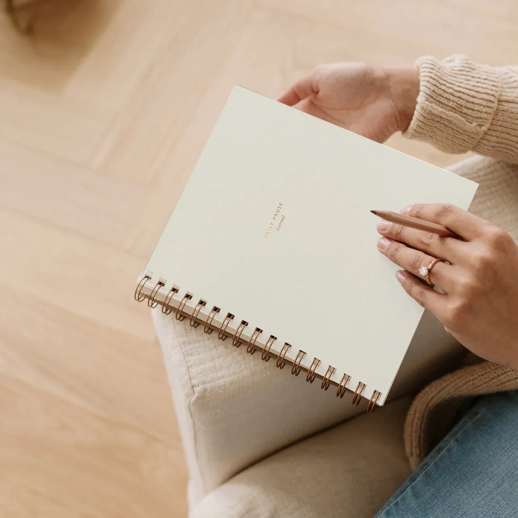 Ramona & Ruth Daily Pause Journal - Chalk White