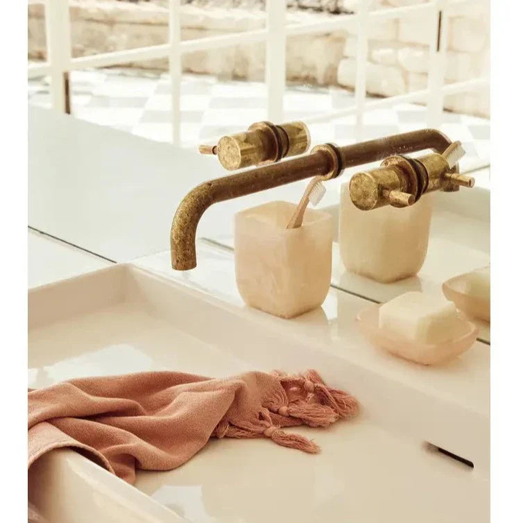 Saarde Flow Resin Soap Dish - Peach