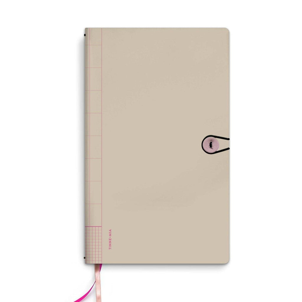 Tinne + Mia Button Notebook - Pebbles