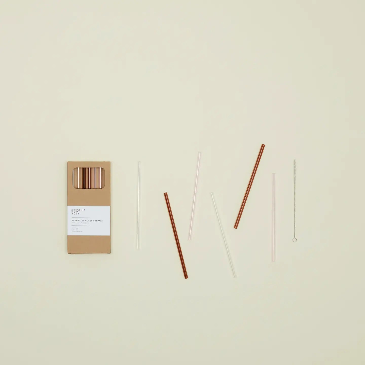 Essential Glass Straws - Set of 6