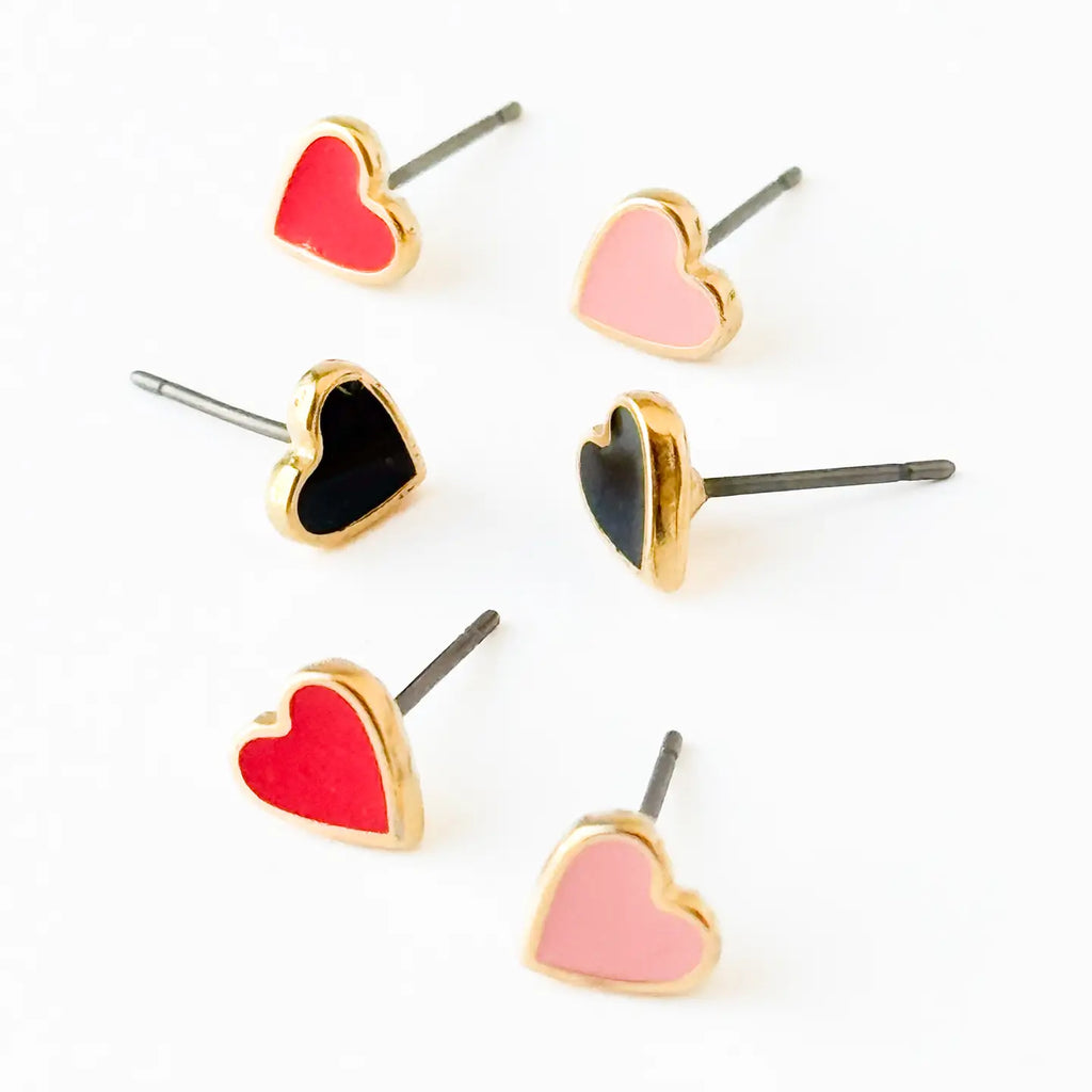 Tiny Heart Studs