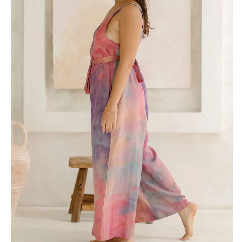 Myrah Penaloza Playsuit - Rainbow Plant Dyed
