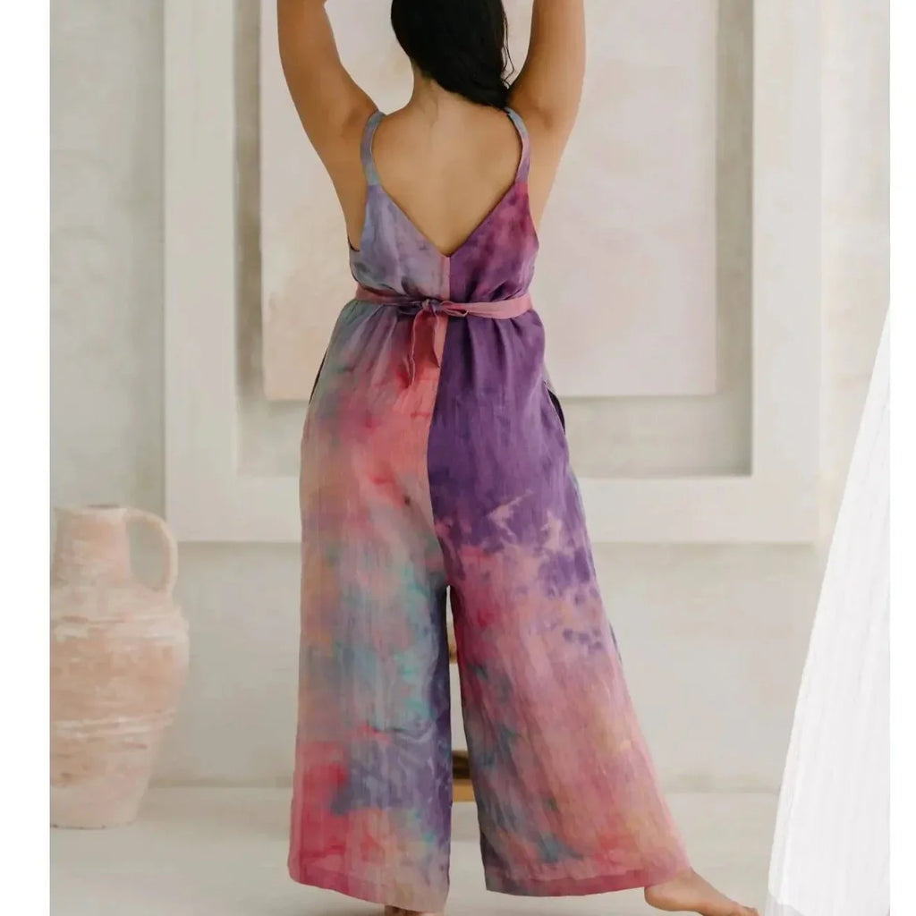 Myrah Penaloza Playsuit - Rainbow Plant Dyed