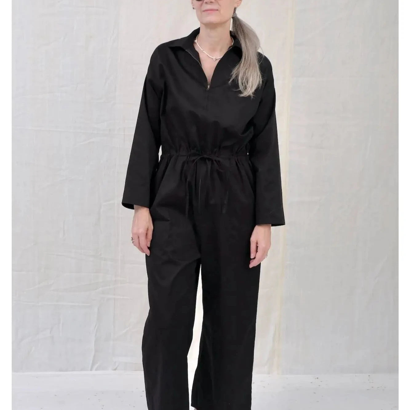 Sateen Coverall - Black