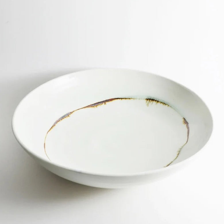 Wide Porcelain Serving Bowl