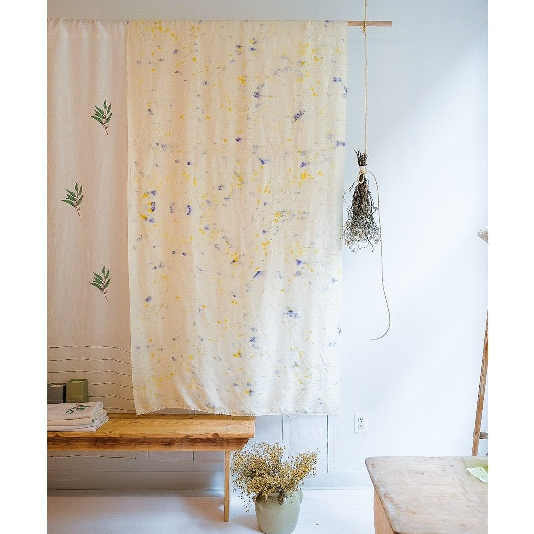 Soil to Studio AKIRA - Botanically Hand-dyed & Handwoven Raw Silk Shawl