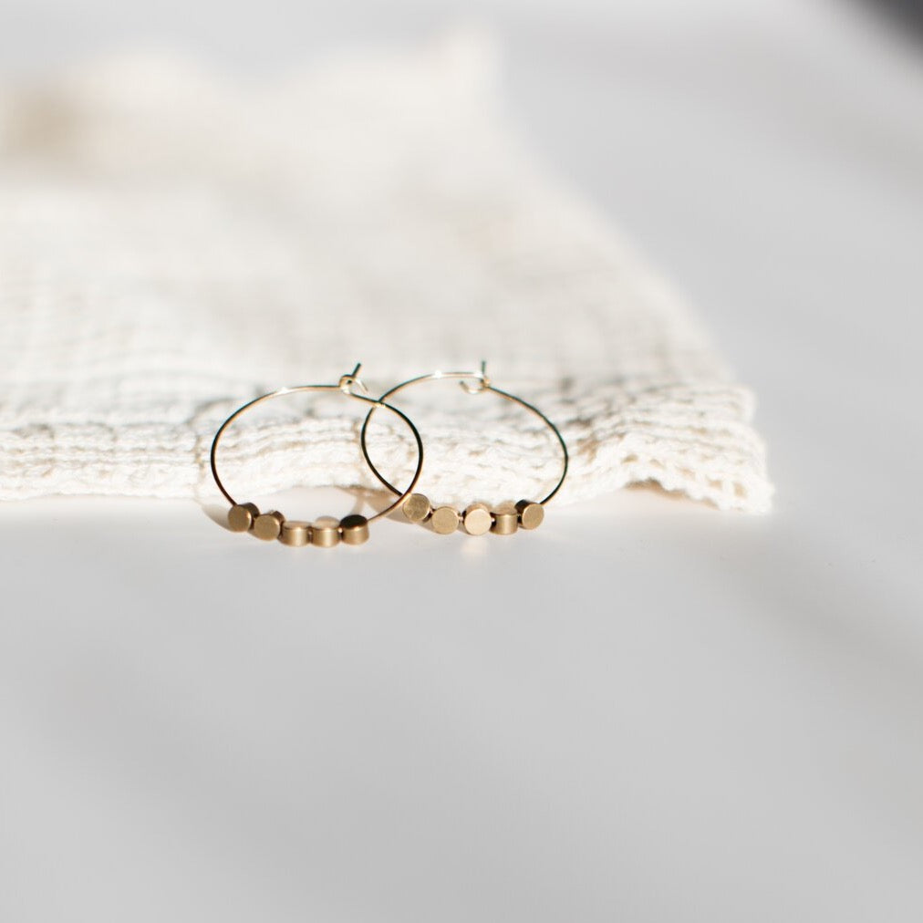 Sheena Marshall Aspen Hoops (14k Gold Fill)