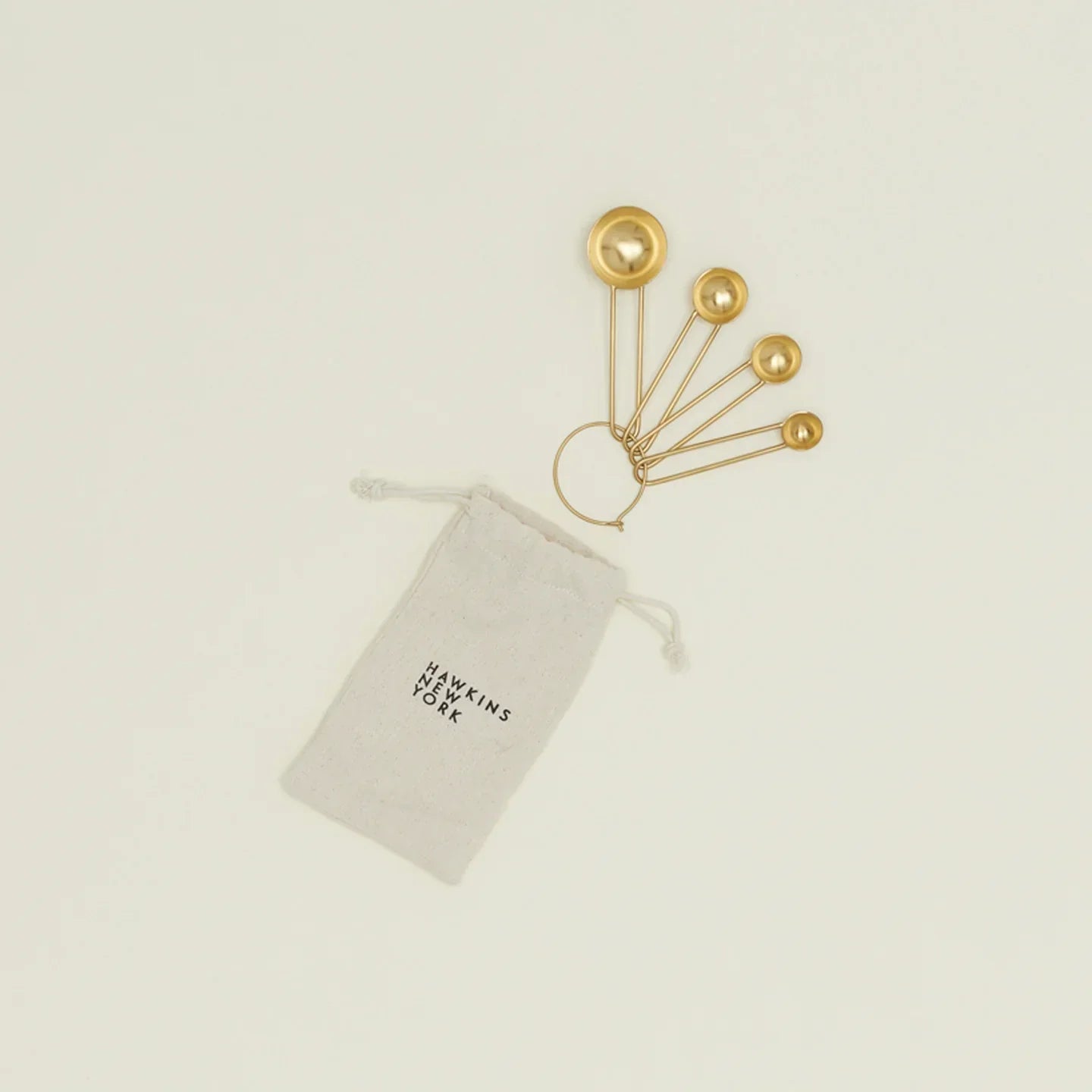 Simple Measuring Spoons - (Brass)