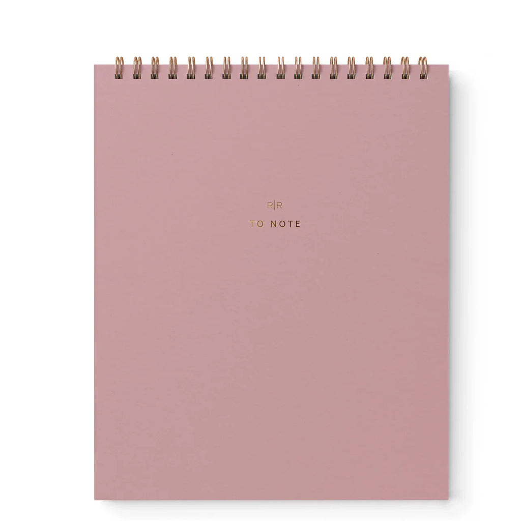 Ramona & Ruth To Note Lined Notebook - Dusty Rose
