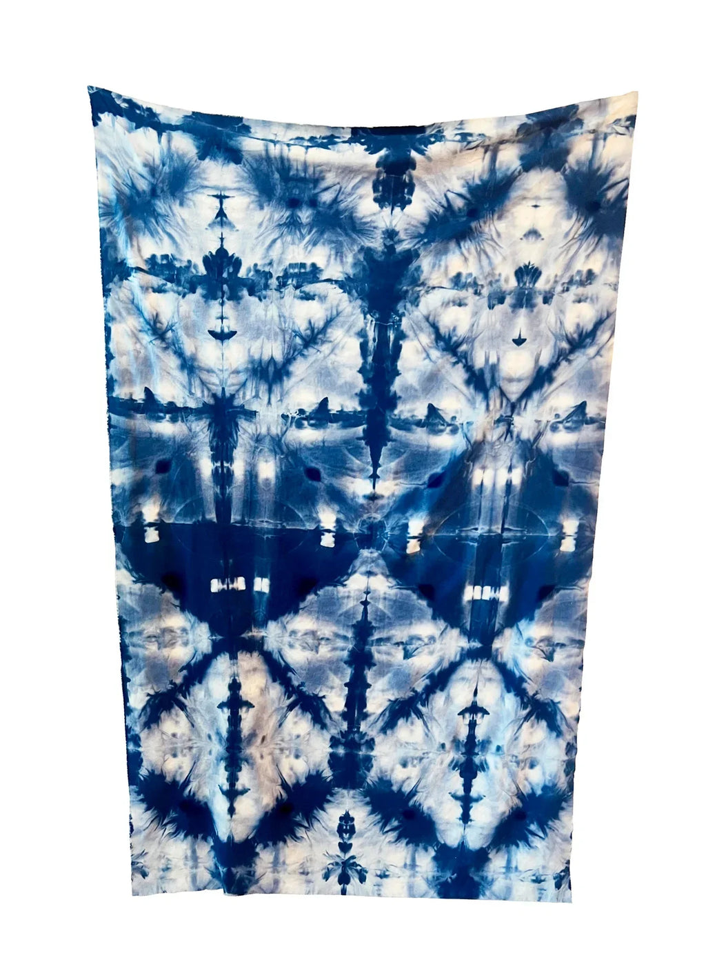Raw Silk Beach Throw/Wrap - Indigo