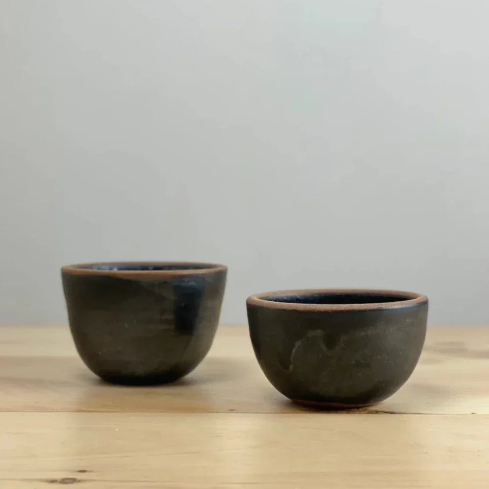 Incausa Wabi-Sabi Smudge Bowl - Large Coal Black